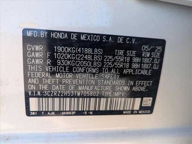 new 2026 Honda HR-V car, priced at $30,850
