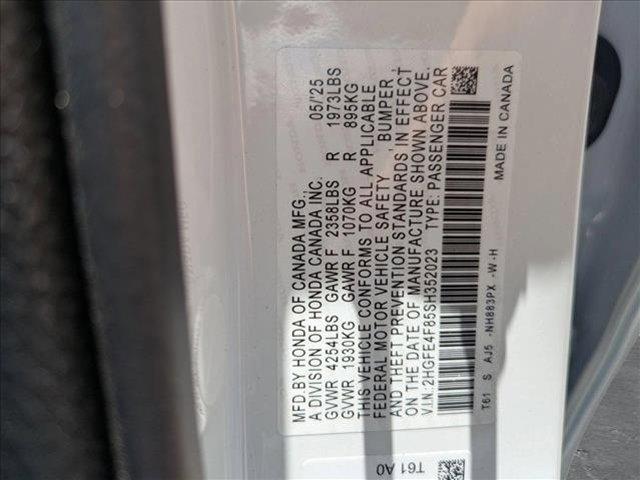new 2025 Honda Civic Hybrid car, priced at $31,852