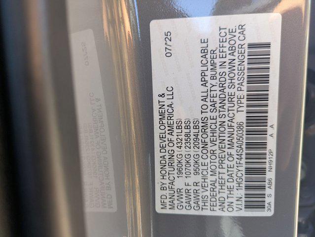 new 2025 Honda Accord car, priced at $30,996