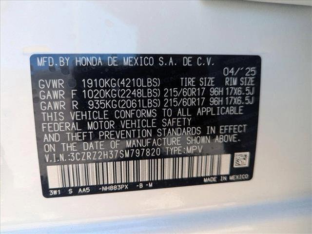 new 2025 Honda HR-V car, priced at $27,857