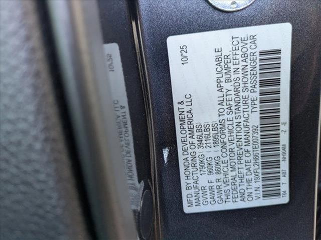 new 2026 Honda Civic car, priced at $27,949