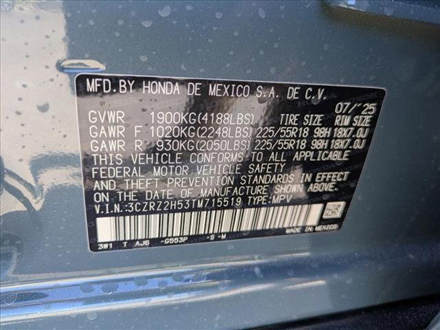 new 2026 Honda HR-V car, priced at $30,223