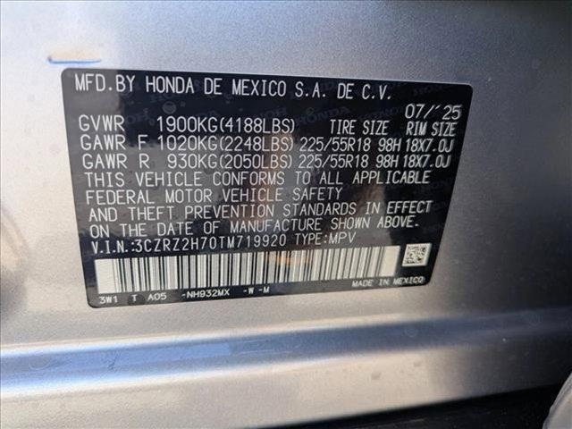 new 2026 Honda HR-V car, priced at $31,763