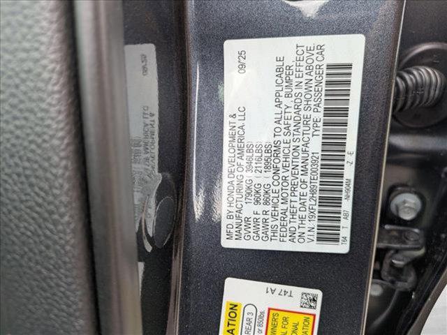 new 2026 Honda Civic car, priced at $27,949