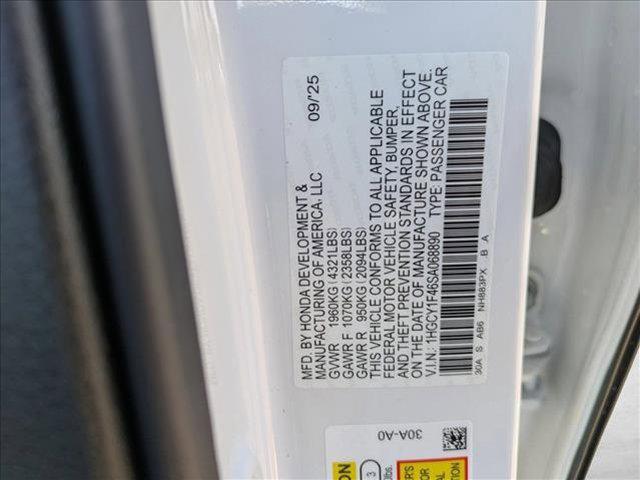 new 2025 Honda Accord car, priced at $31,041