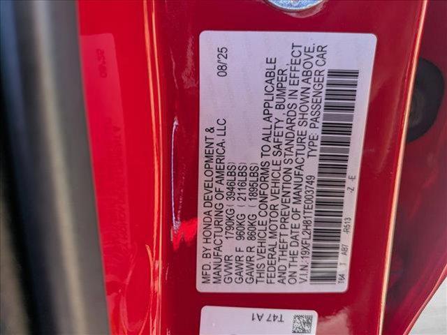 new 2026 Honda Civic car, priced at $27,949