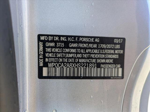 used 2017 Porsche 718 Boxster car, priced at $42,991