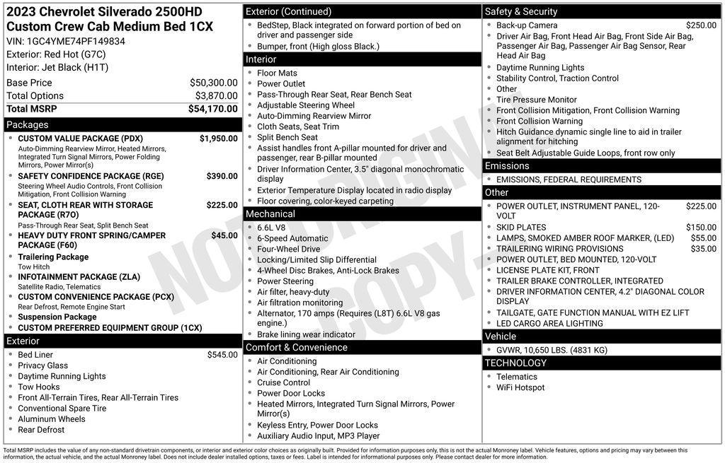 used 2023 Chevrolet Silverado 2500 car, priced at $41,890