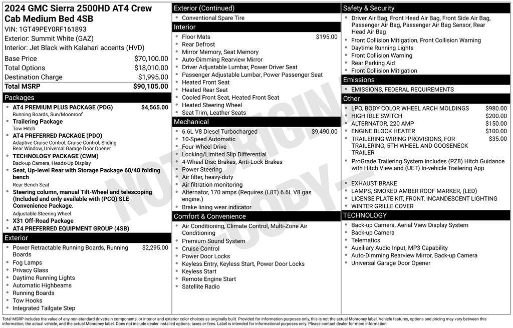 used 2024 GMC Sierra 2500 car, priced at $58,700