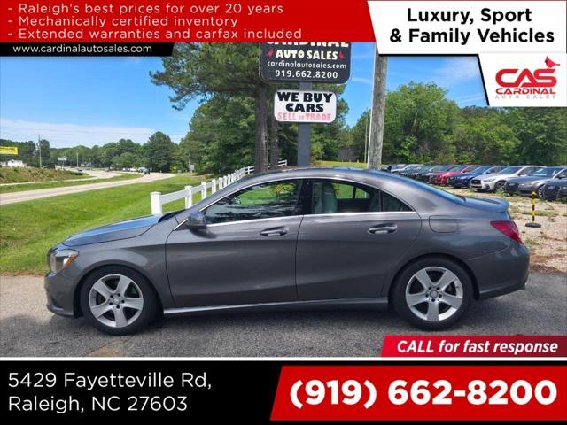 used 2015 Mercedes-Benz CLA-Class car, priced at $9,399