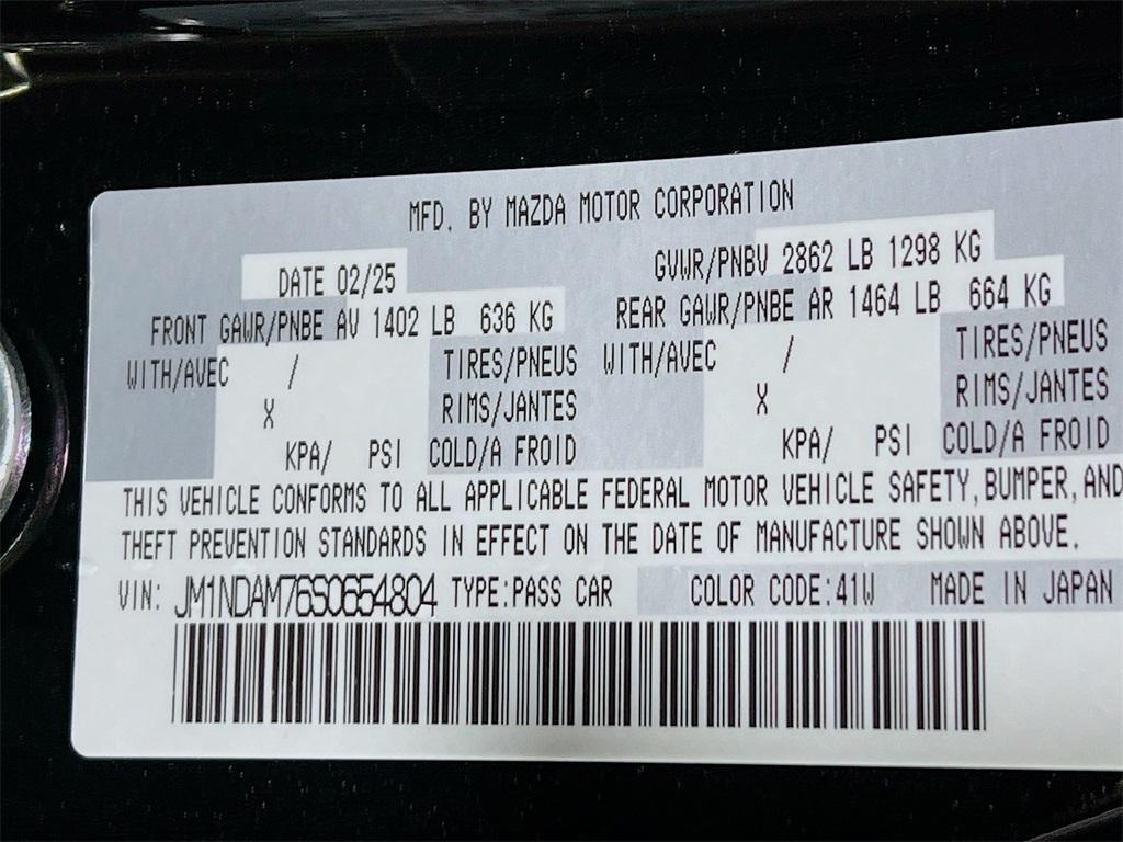new 2025 Mazda MX-5 Miata RF car, priced at $38,935