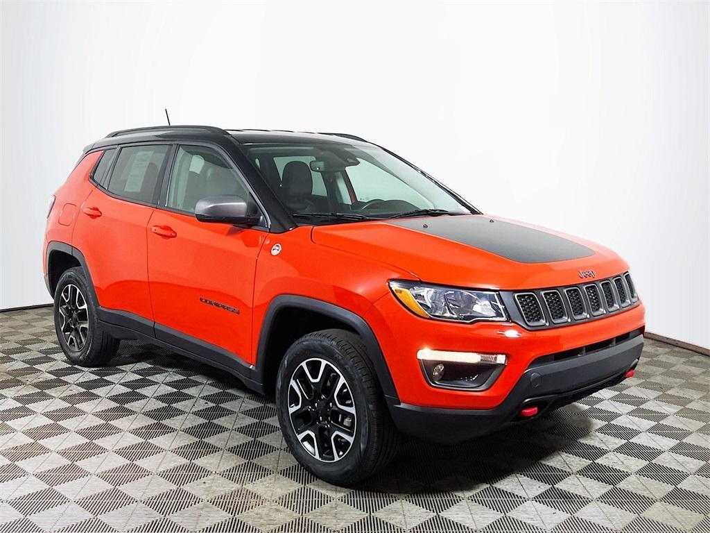 used 2021 Jeep Compass car, priced at $18,000