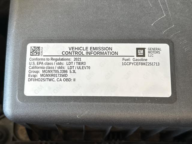 used 2021 Chevrolet Silverado 1500 car, priced at $36,500