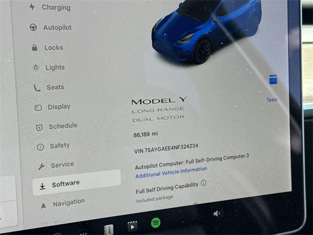 used 2022 Tesla Model Y car, priced at $24,899