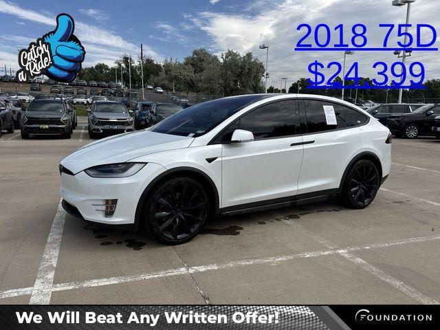 used 2018 Tesla Model X car, priced at $24,399