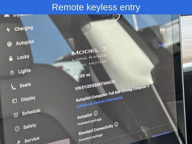 used 2019 Tesla Model 3 car, priced at $23,899