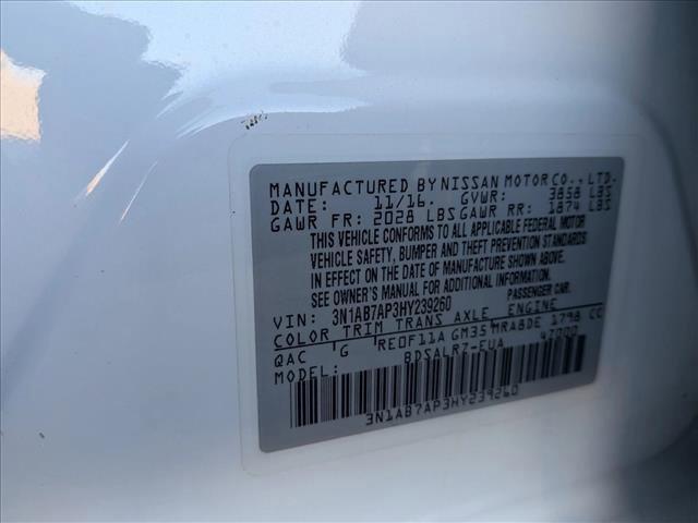 used 2017 Nissan Sentra car, priced at $9,998