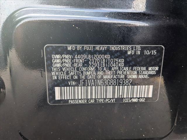 used 2016 Subaru WRX car, priced at $13,998