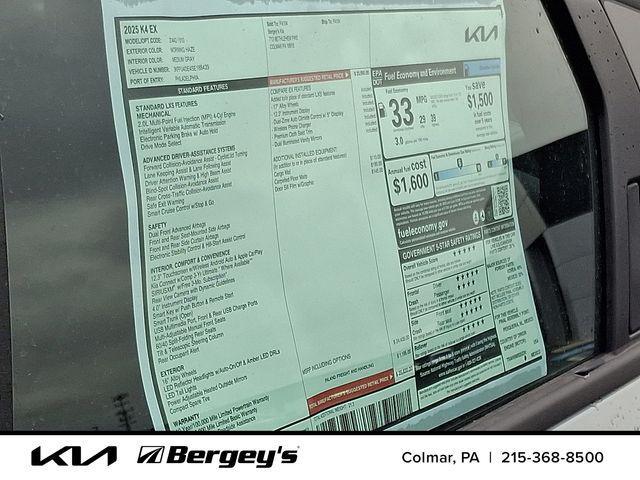 new 2025 Kia K4 car, priced at $25,076