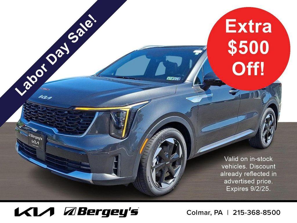 used 2025 Kia Sorento Plug-In Hybrid car, priced at $43,359