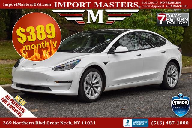 used 2022 Tesla Model 3 car, priced at $26,995