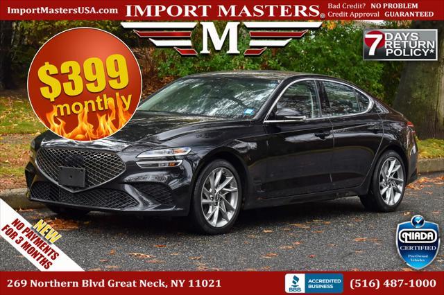 used 2022 Genesis G70 car, priced at $24,995