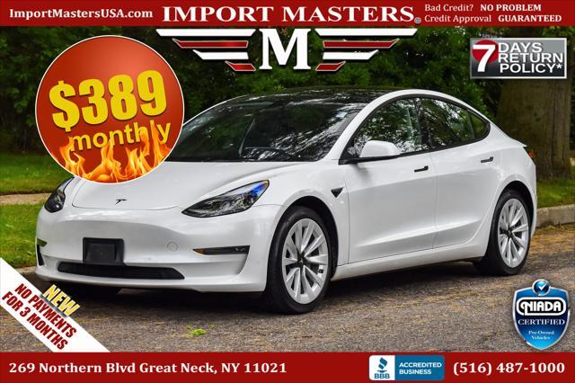 used 2022 Tesla Model 3 car, priced at $26,495