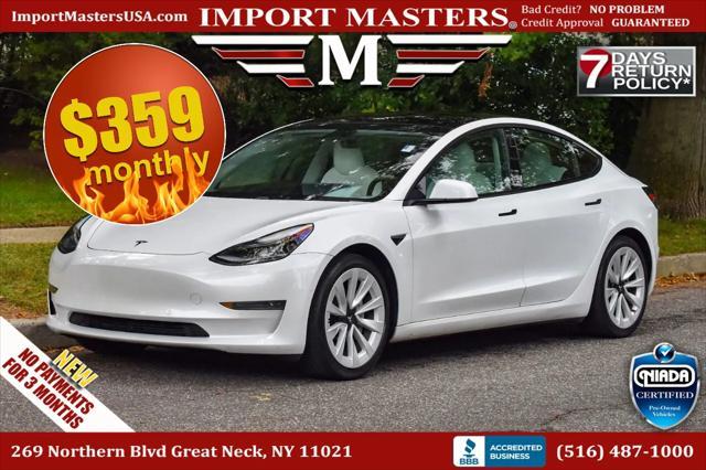 used 2021 Tesla Model 3 car, priced at $17,295