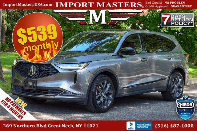 used 2022 Acura MDX car, priced at $39,995