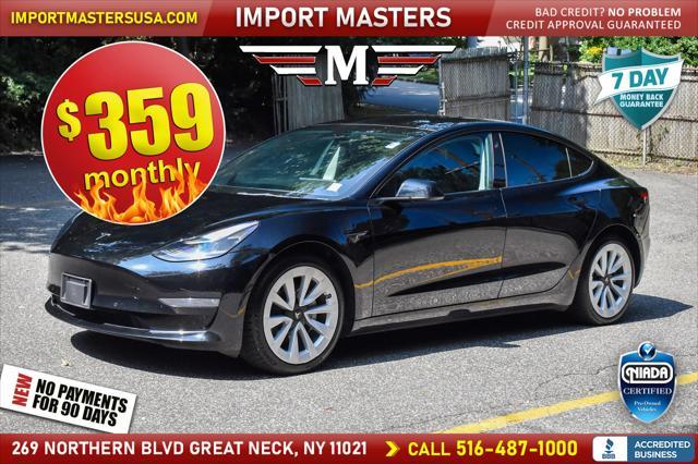 used 2022 Tesla Model 3 car, priced at $21,495