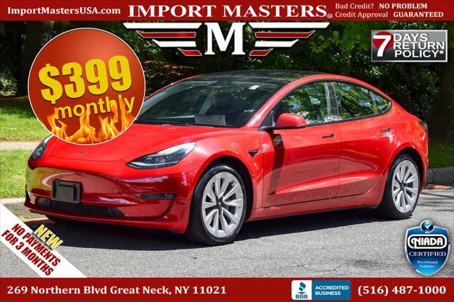 used 2022 Tesla Model 3 car, priced at $23,095