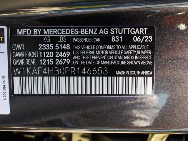 used 2023 Mercedes-Benz C-Class car, priced at $35,990