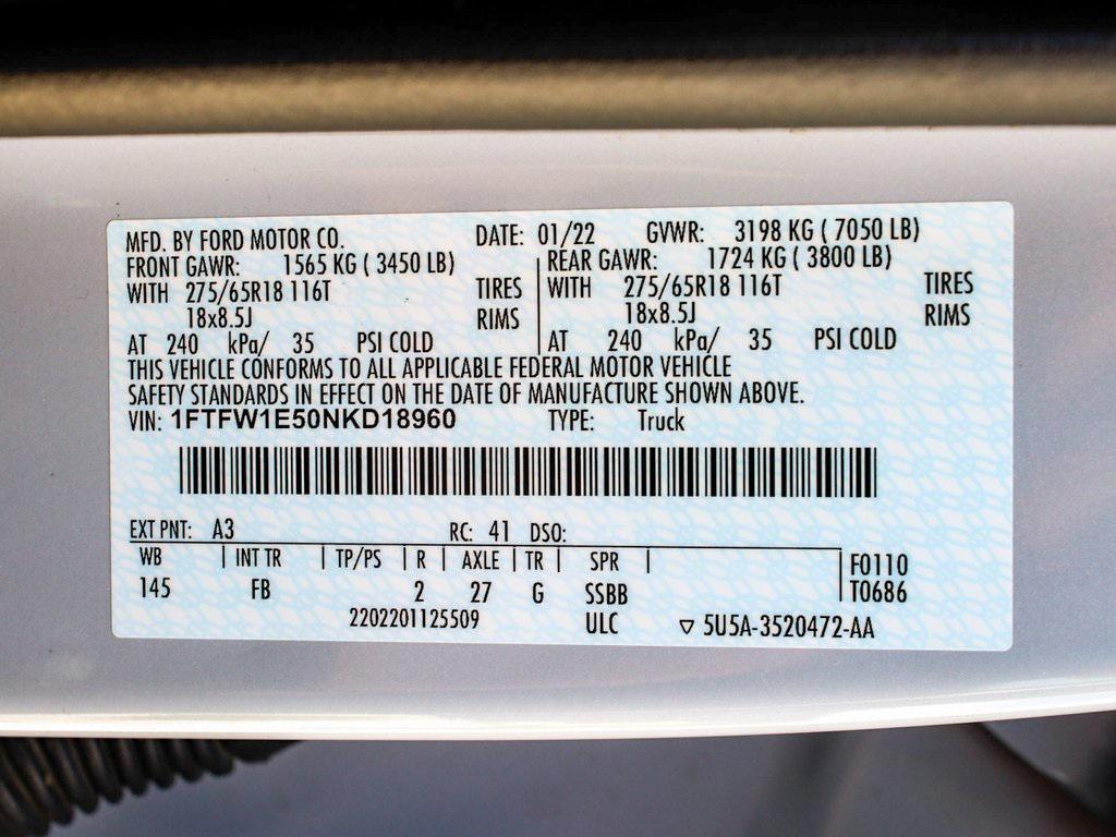 used 2022 Ford F-150 car, priced at $33,990