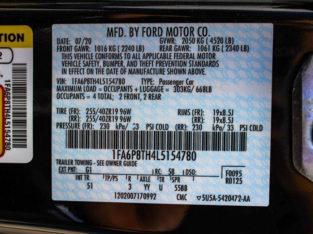 used 2020 Ford Mustang car, priced at $21,990