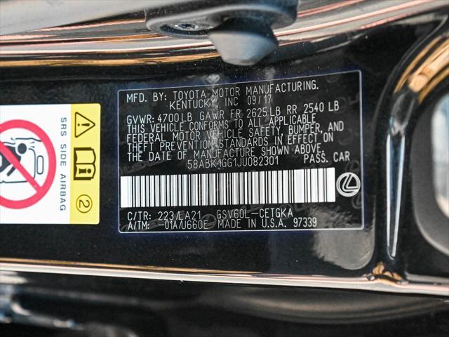 used 2018 Lexus ES 350 car, priced at $18,790