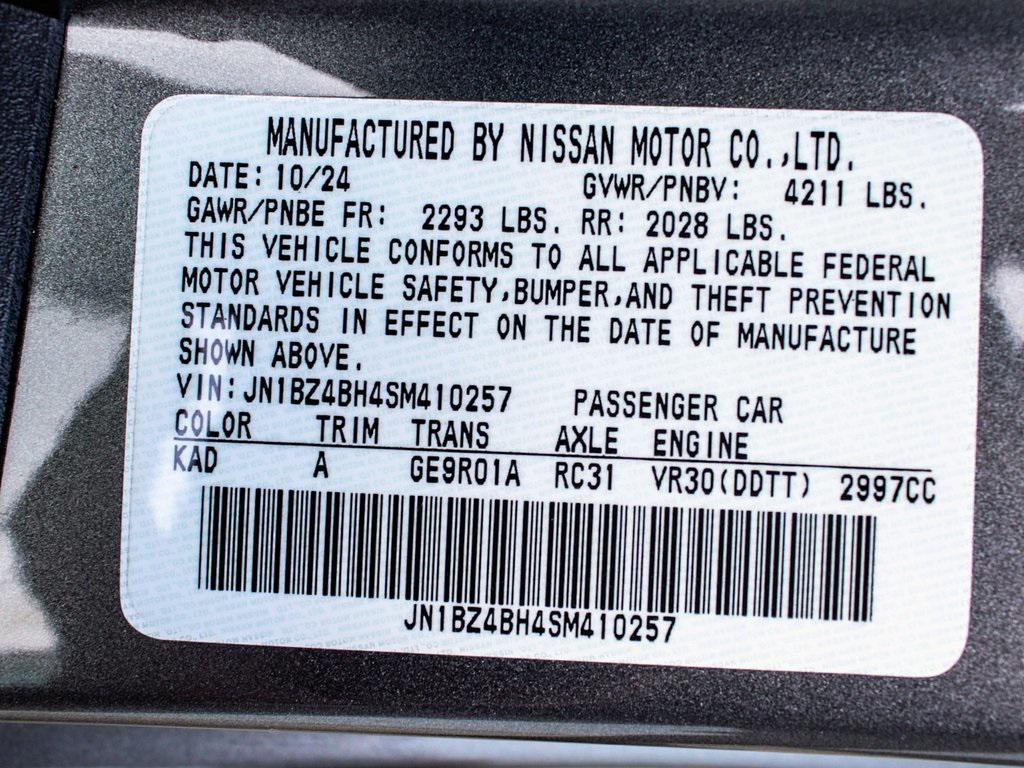 used 2025 Nissan Z car, priced at $46,450