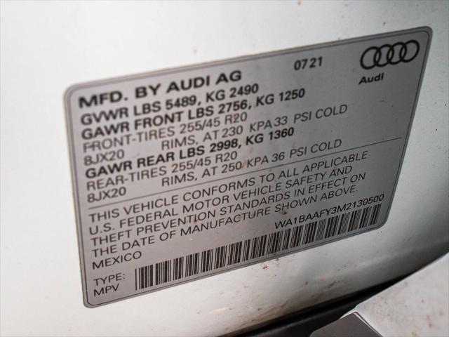 used 2021 Audi Q5 car, priced at $27,490