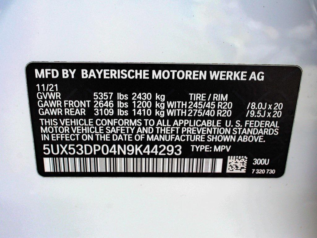 used 2022 BMW X3 car, priced at $28,450