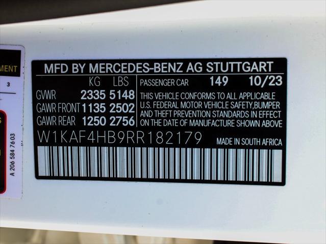 used 2024 Mercedes-Benz C-Class car, priced at $38,990