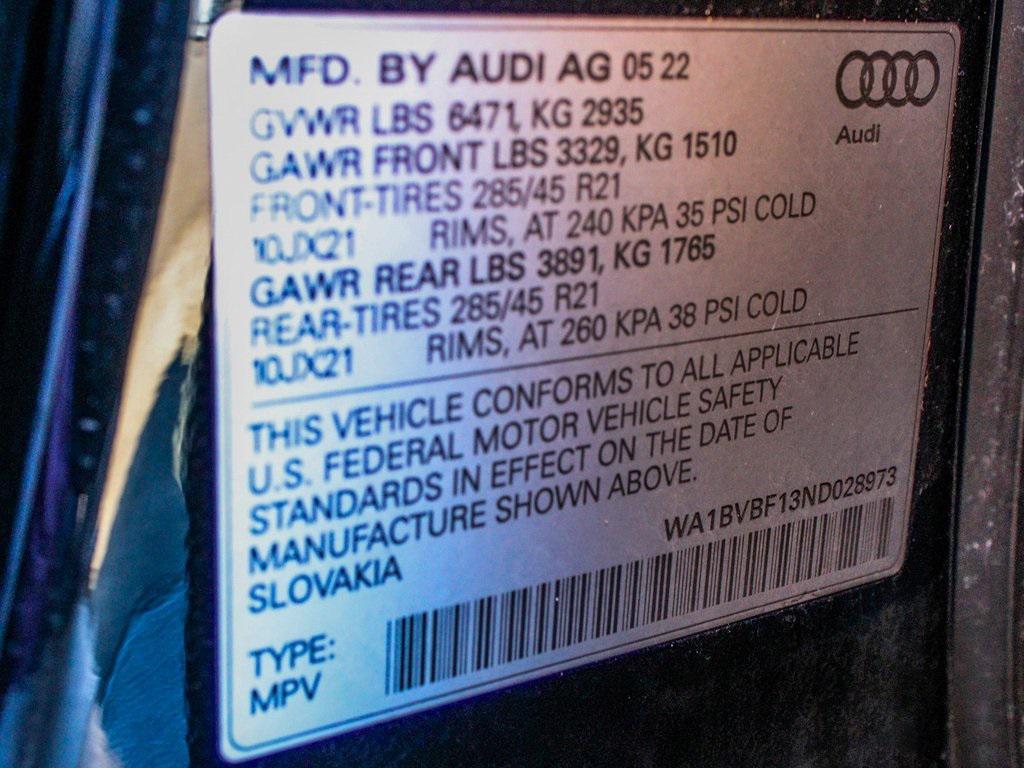 used 2022 Audi Q8 car, priced at $35,450