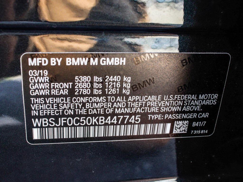 used 2019 BMW M5 car, priced at $62,740