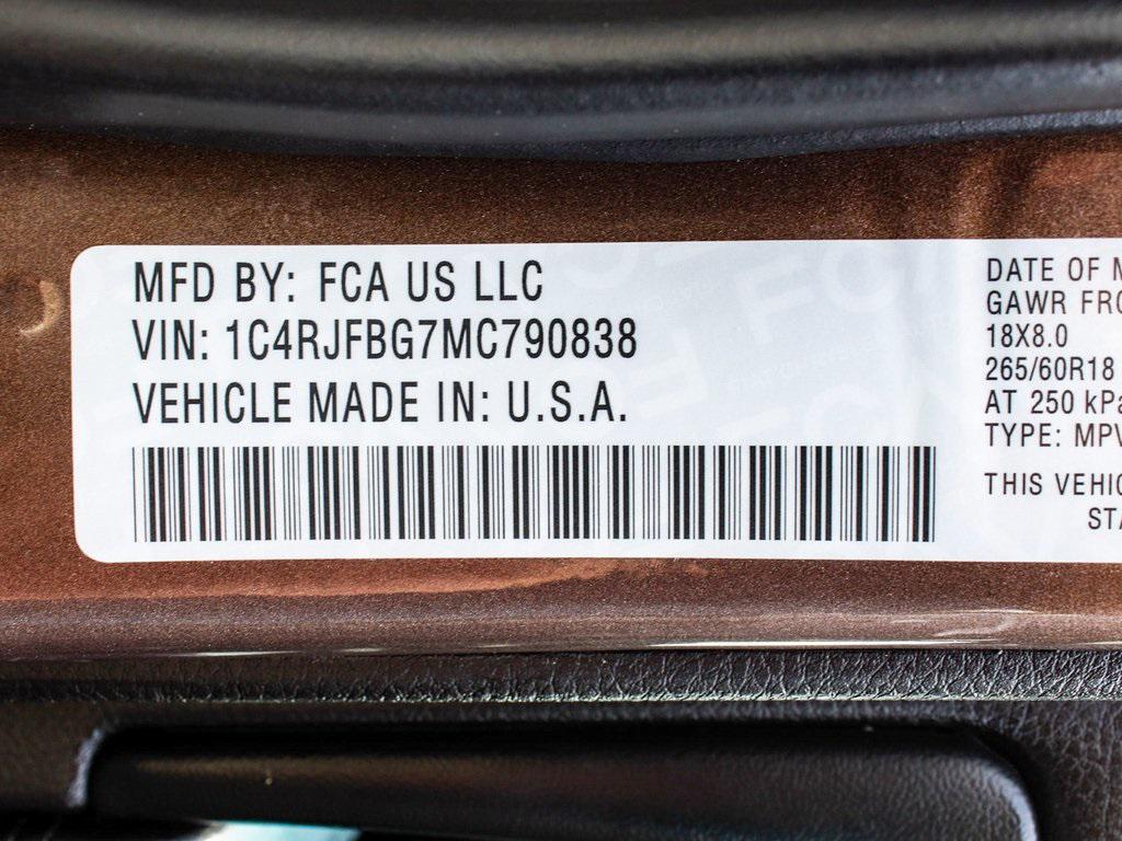 used 2021 Jeep Grand Cherokee car, priced at $22,490