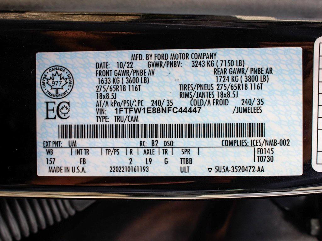 used 2022 Ford F-150 car, priced at $36,990