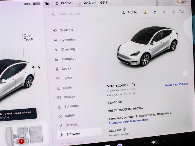 used 2021 Tesla Model Y car, priced at $22,990