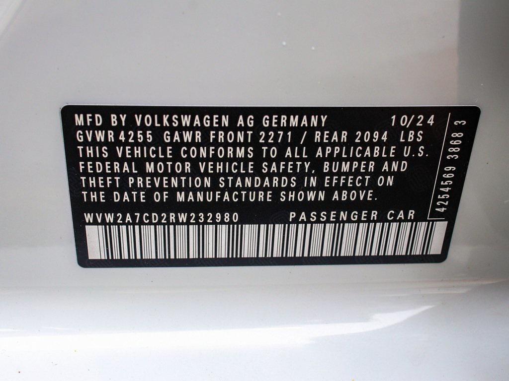 used 2024 Volkswagen Golf GTI car, priced at $34,450