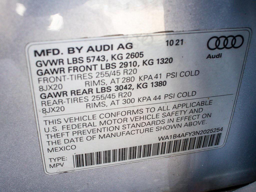 used 2022 Audi SQ5 car, priced at $27,450