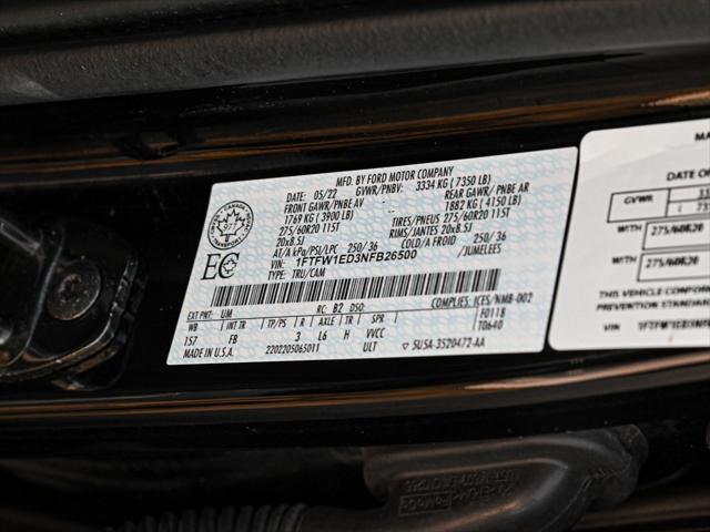 used 2022 Ford F-150 car, priced at $34,790