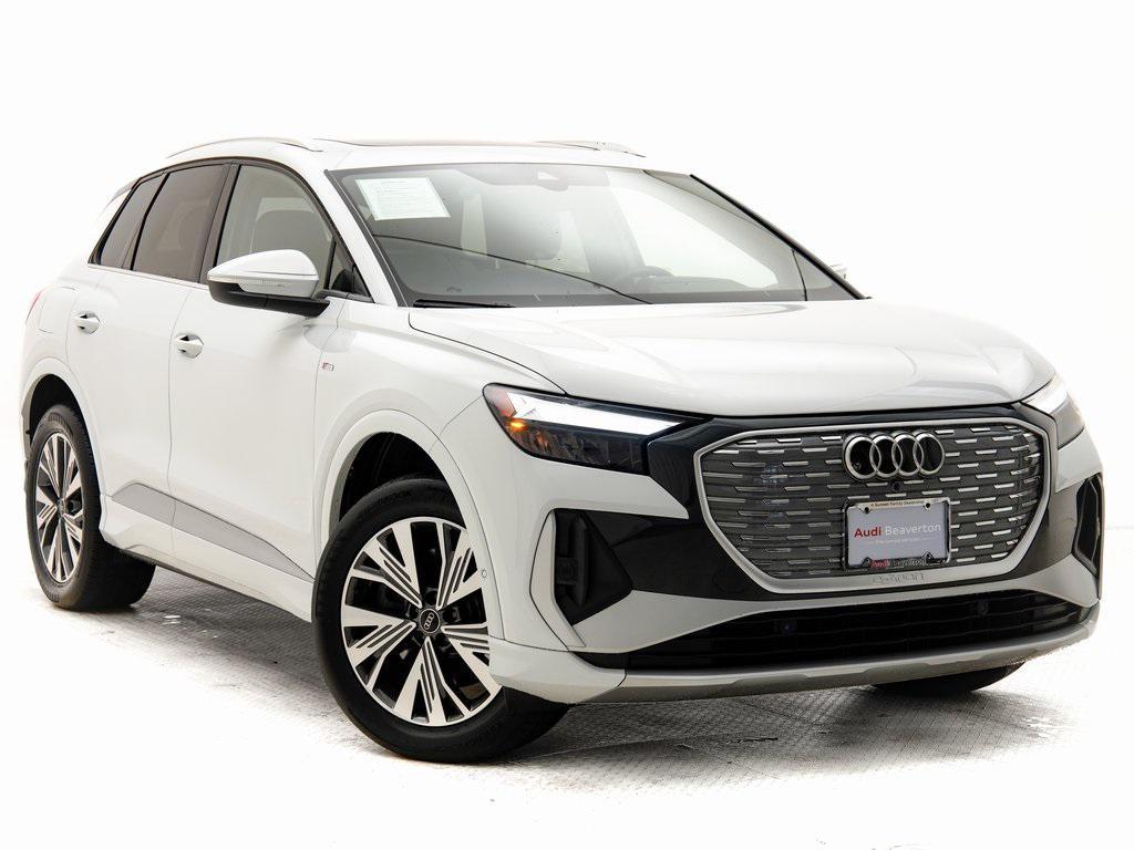 used 2023 Audi Q4 e-tron car, priced at $30,495
