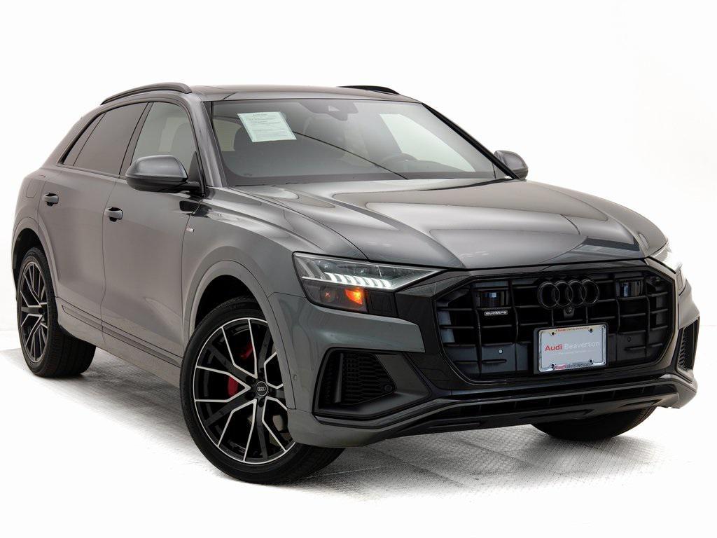 used 2021 Audi Q8 car, priced at $44,900