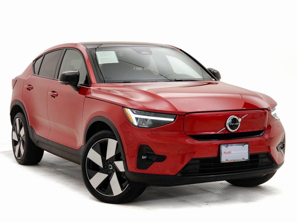 used 2023 Volvo C40 Recharge Pure Electric car, priced at $33,495